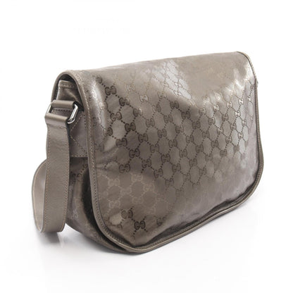 GGインプリメ ショルダーバッグ PVC レザー ブロンズ グッチ バッグ GUCCI
