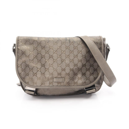 GGインプリメ ショルダーバッグ PVC レザー ブロンズ グッチ バッグ GUCCI