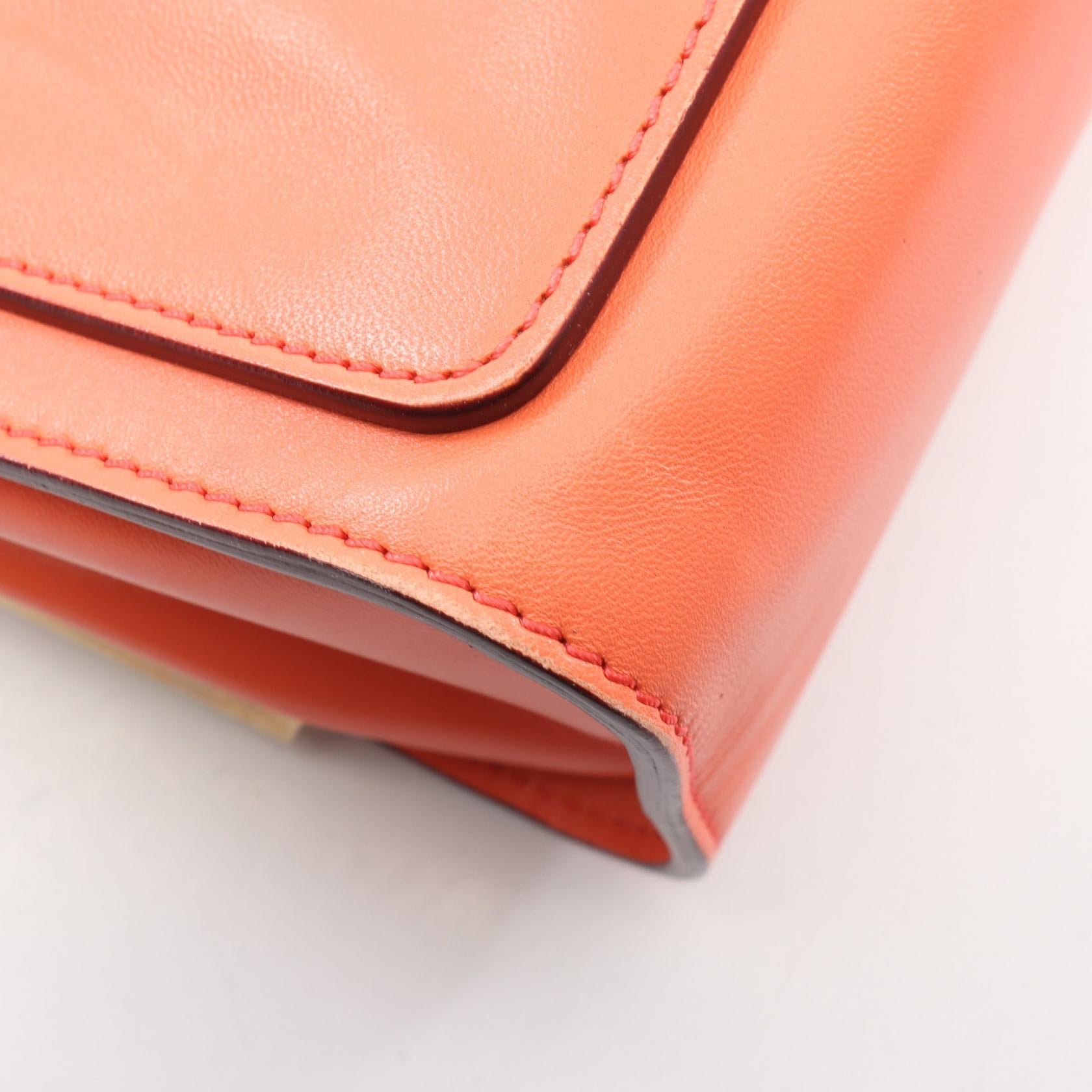 ELLE エル チェーンショルダーバッグ レザー オレンジ クロエ バッグ Chloe