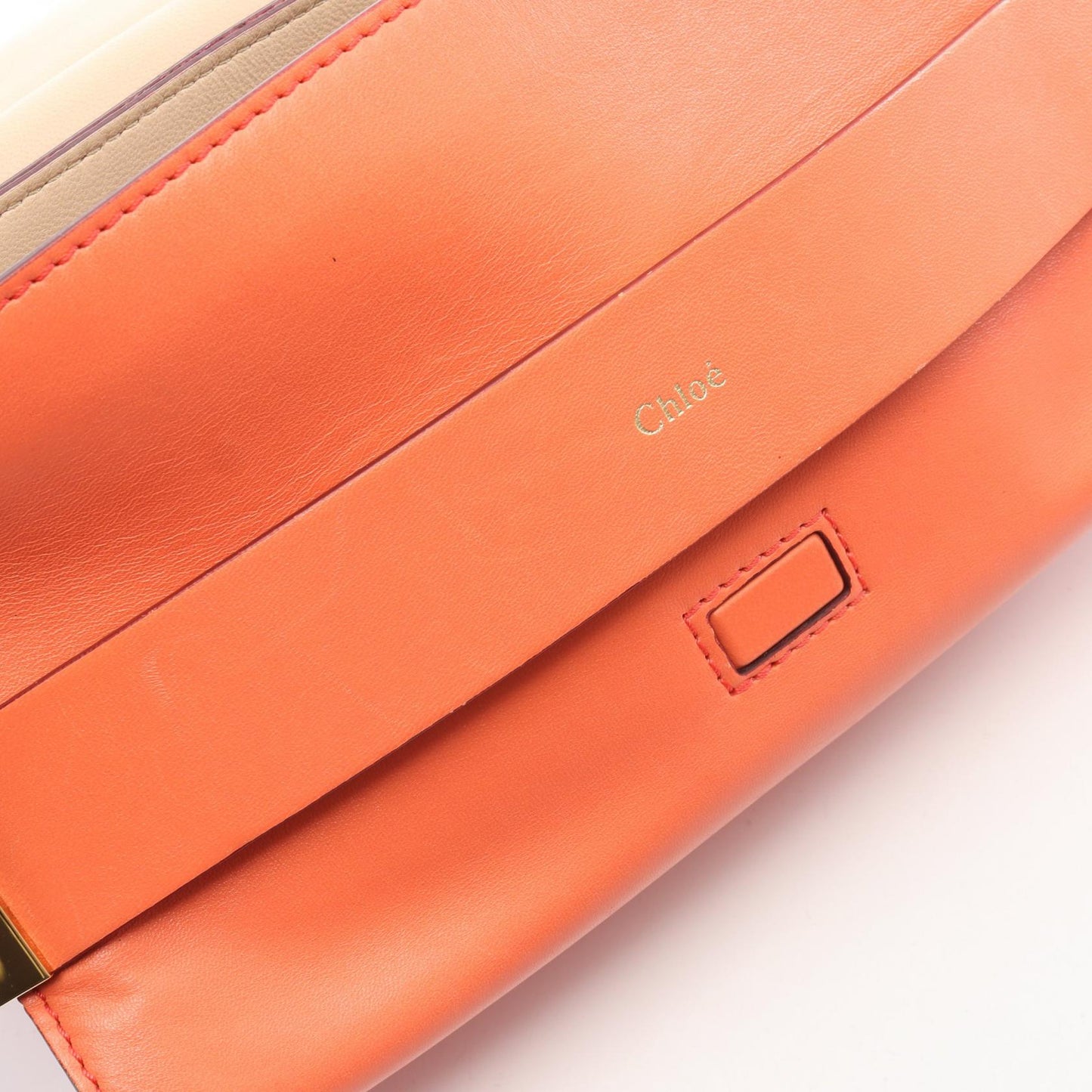 ELLE エル チェーンショルダーバッグ レザー オレンジ クロエ バッグ Chloe