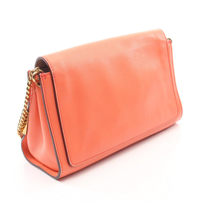 ELLE エル チェーンショルダーバッグ レザー オレンジ クロエ バッグ Chloe