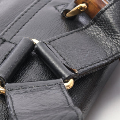 バンブー バックパック リュックサック レザー ブラック グッチ バッグ GUCCI