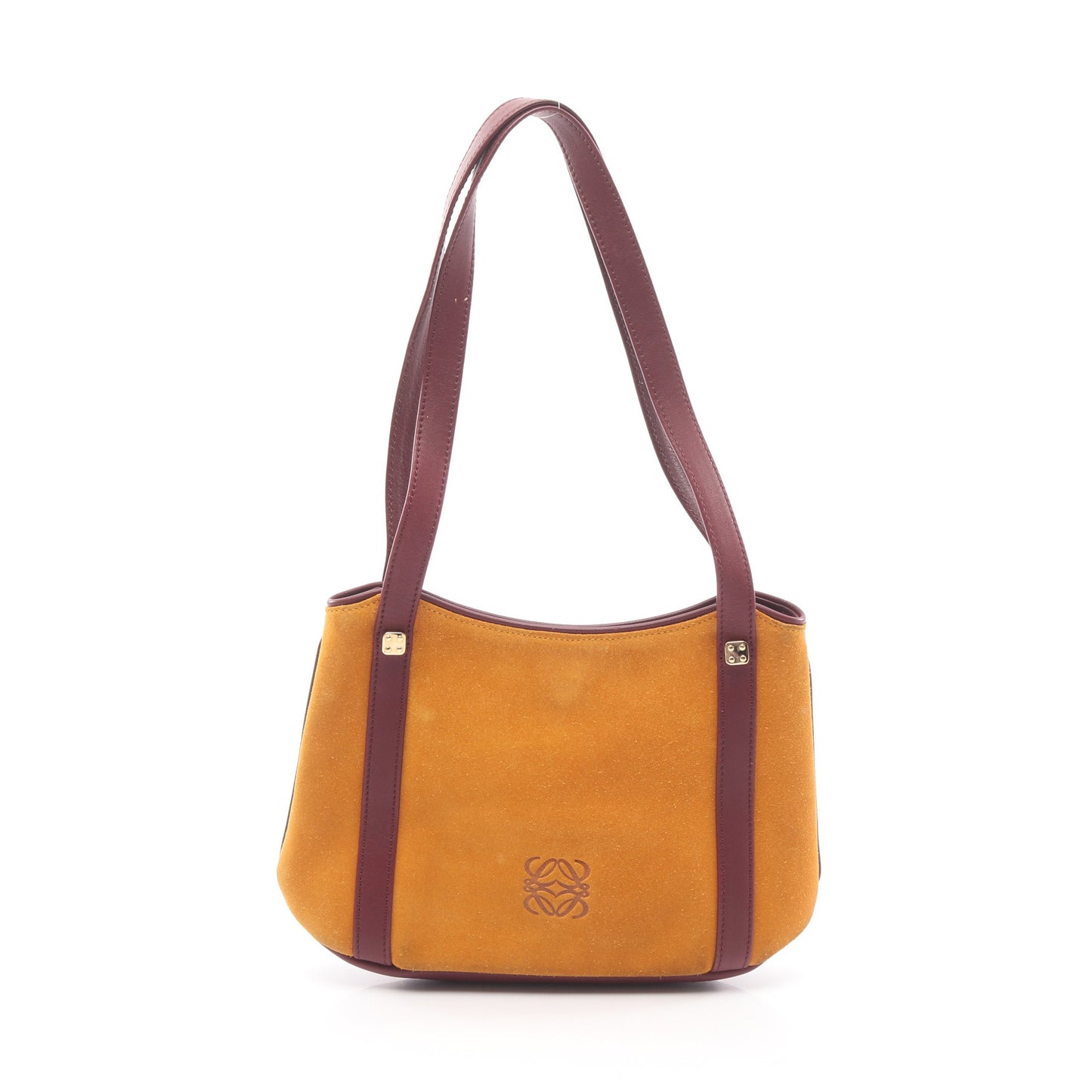 アナグラム ショルダーバッグ トートバッグ スエード レザー オレンジイエロー ボルドー ロエベ バッグ LOEWE