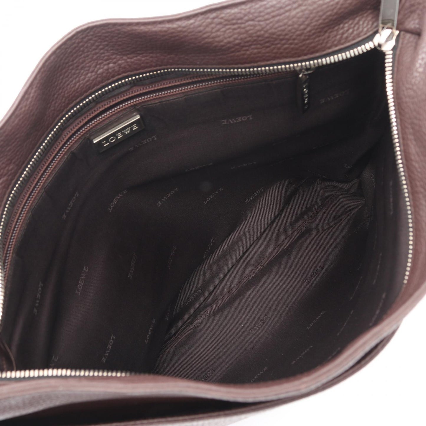 ショルダーバッグ レザー ブラウン ロエベ バッグ LOEWE