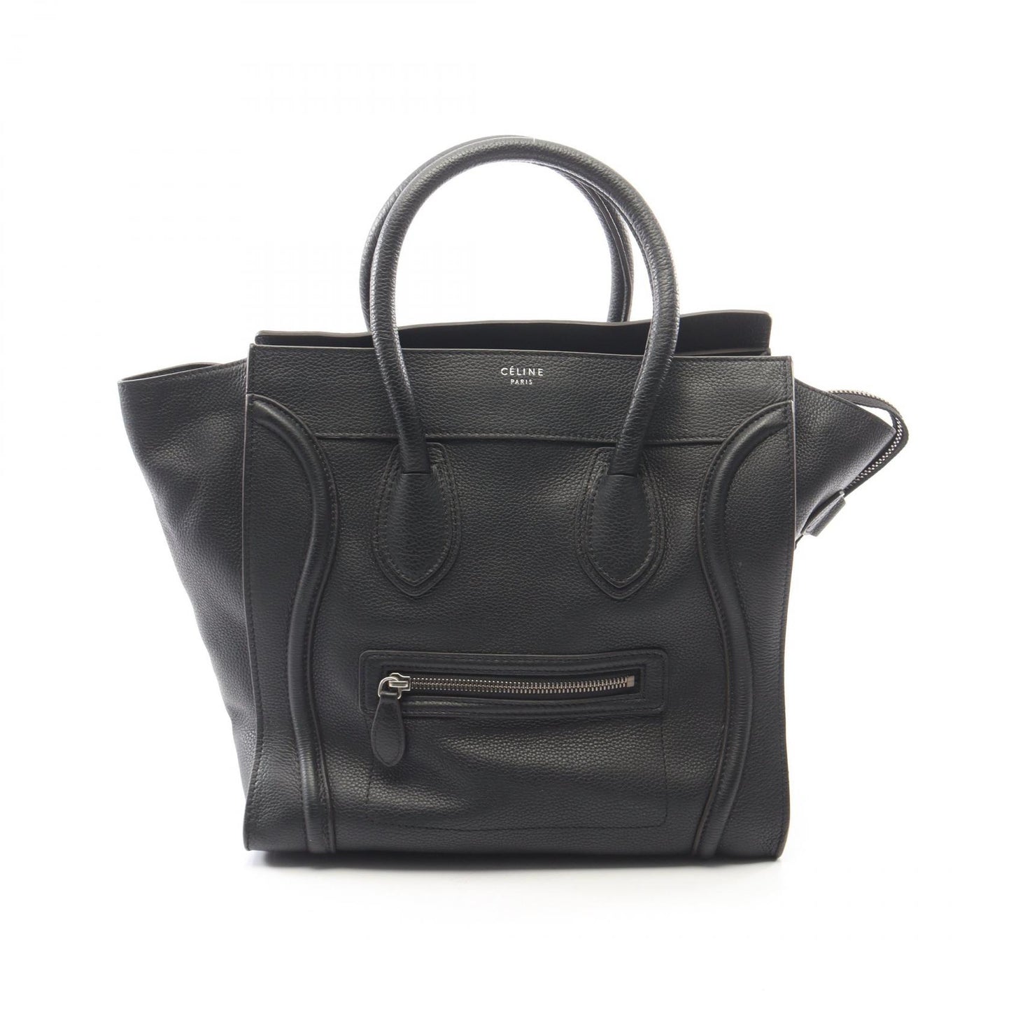 ラゲージ ミニショッパー ハンドバッグ レザー ブラック セリーヌ バッグ CELINE