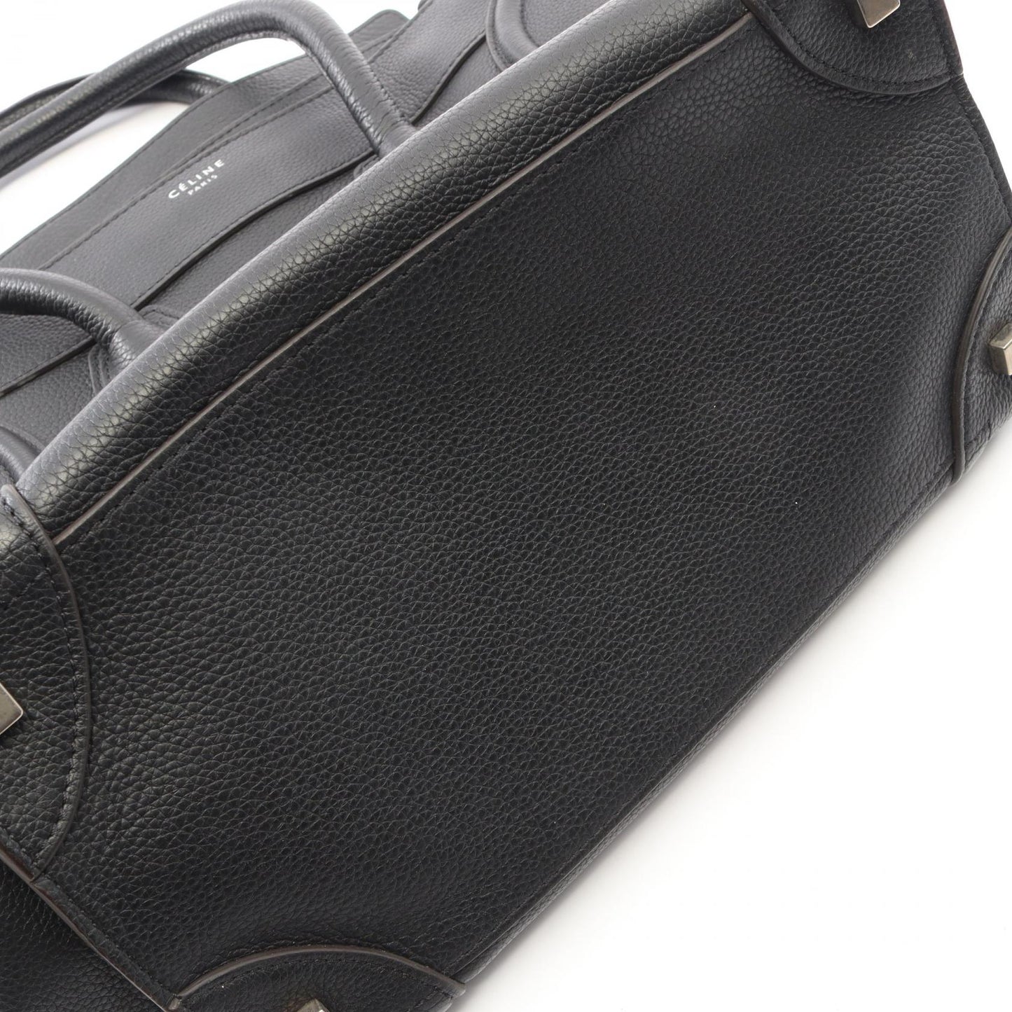 ラゲージ ミニショッパー ハンドバッグ レザー ブラック セリーヌ バッグ CELINE