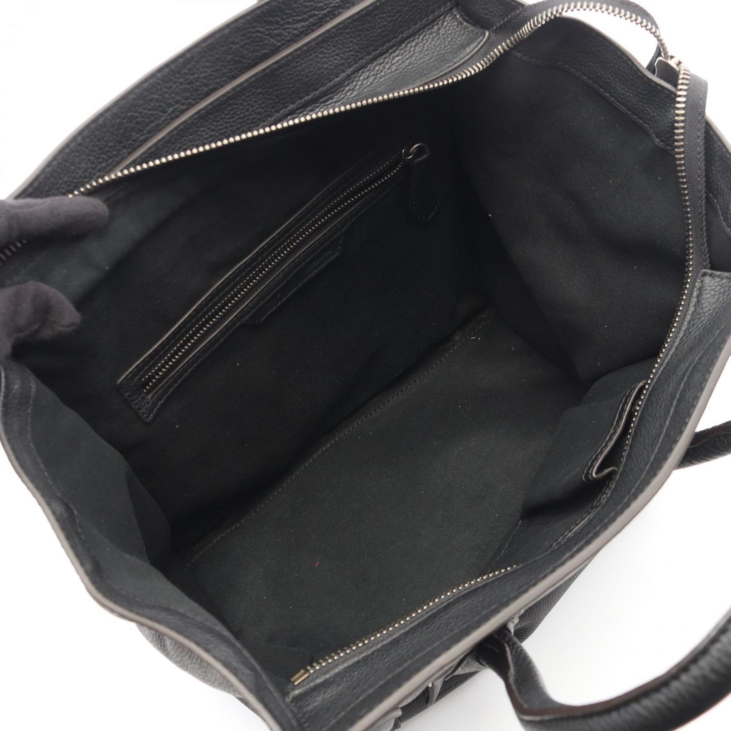 ラゲージ ミニショッパー ハンドバッグ レザー ブラック セリーヌ バッグ CELINE