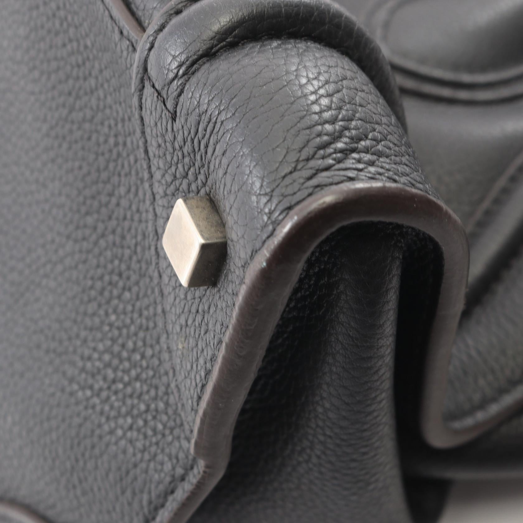 ラゲージ ミニショッパー ハンドバッグ レザー ブラック セリーヌ バッグ CELINE