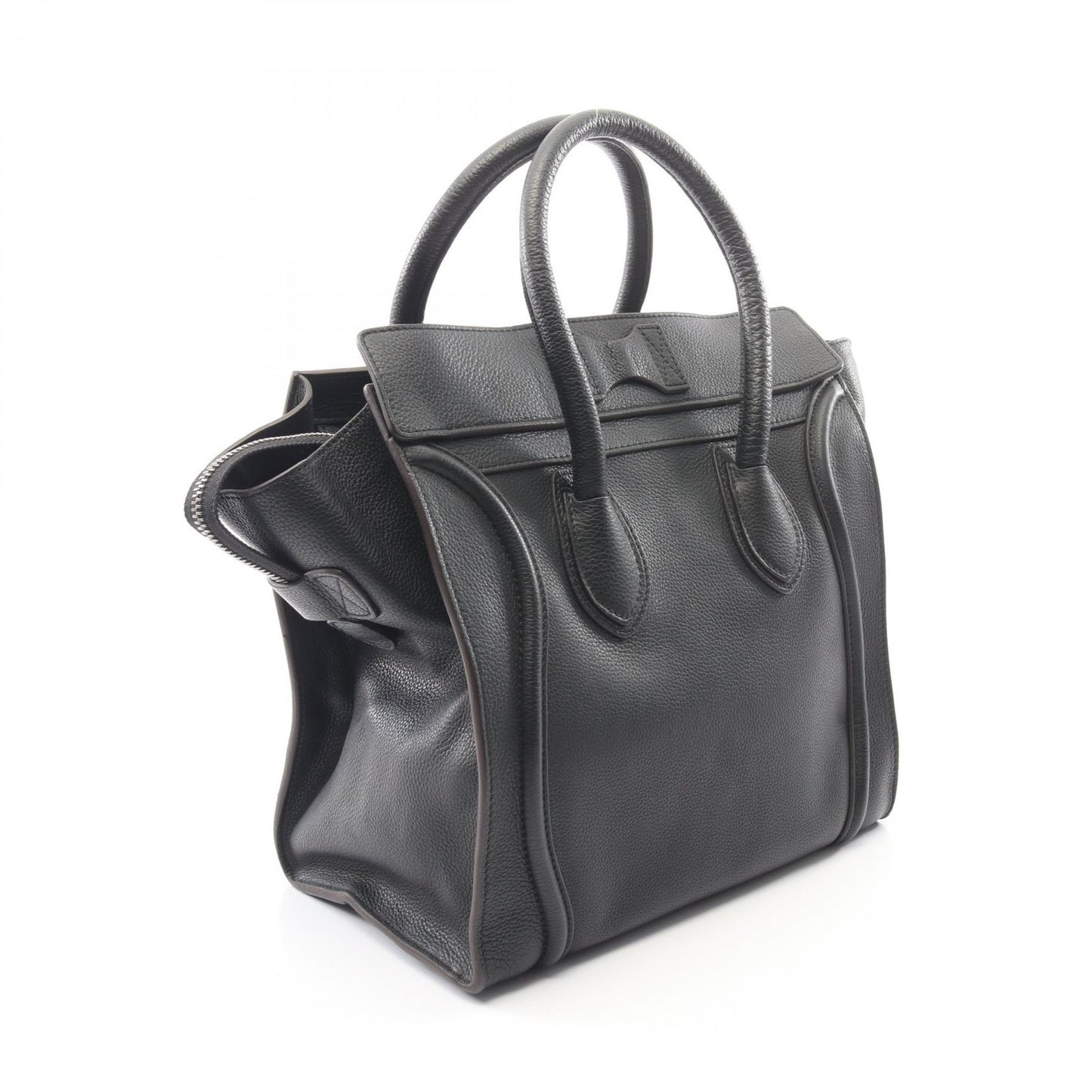 ラゲージ ミニショッパー ハンドバッグ レザー ブラック セリーヌ バッグ CELINE