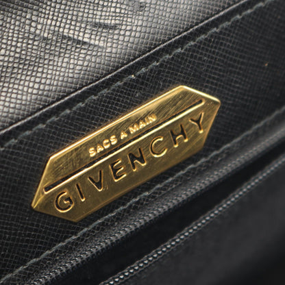 ターンロック 2WAY ハンドバッグ レザー ブラック ジバンシィ バッグ GIVENCHY