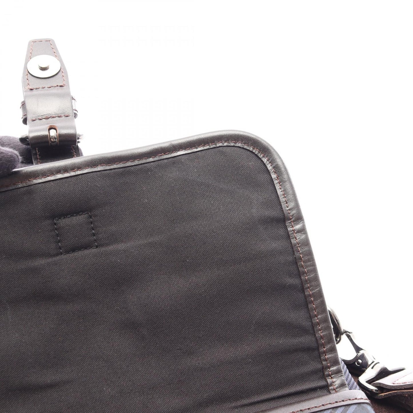 ショルダーバッグ ショルダーバッグ ナイロン レザー ネイビー ダークブラウン マルチカラー バーバリーブラックレーベル バッグ BURBERRY BLACK LABEL