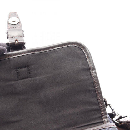 ショルダーバッグ ショルダーバッグ ナイロン レザー ネイビー ダークブラウン マルチカラー バーバリーブラックレーベル バッグ BURBERRY BLACK LABEL