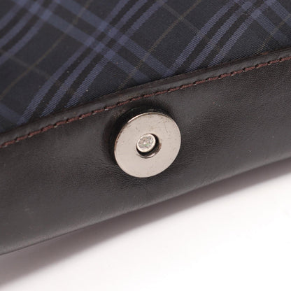 ショルダーバッグ ショルダーバッグ ナイロン レザー ネイビー ダークブラウン マルチカラー バーバリーブラックレーベル バッグ BURBERRY BLACK LABEL