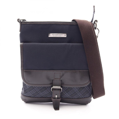 ショルダーバッグ ショルダーバッグ ナイロン レザー ネイビー ダークブラウン マルチカラー バーバリーブラックレーベル バッグ BURBERRY BLACK LABEL