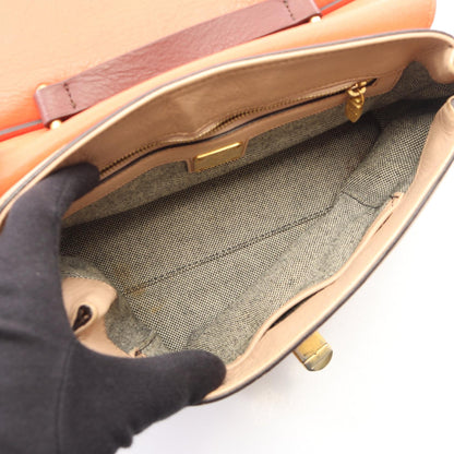 2WAY ハンドバッグ レザー ピンクベージュ オレンジ ボルドー エムシーエム バッグ MCM