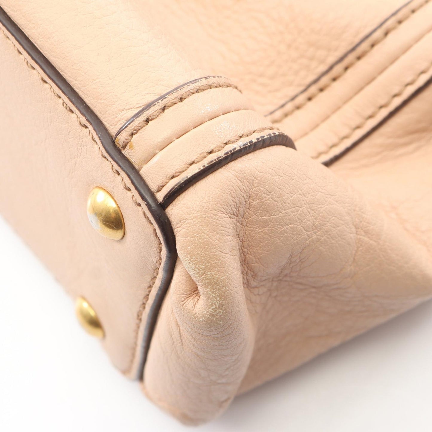 2WAY ハンドバッグ レザー ピンクベージュ オレンジ ボルドー エムシーエム バッグ MCM