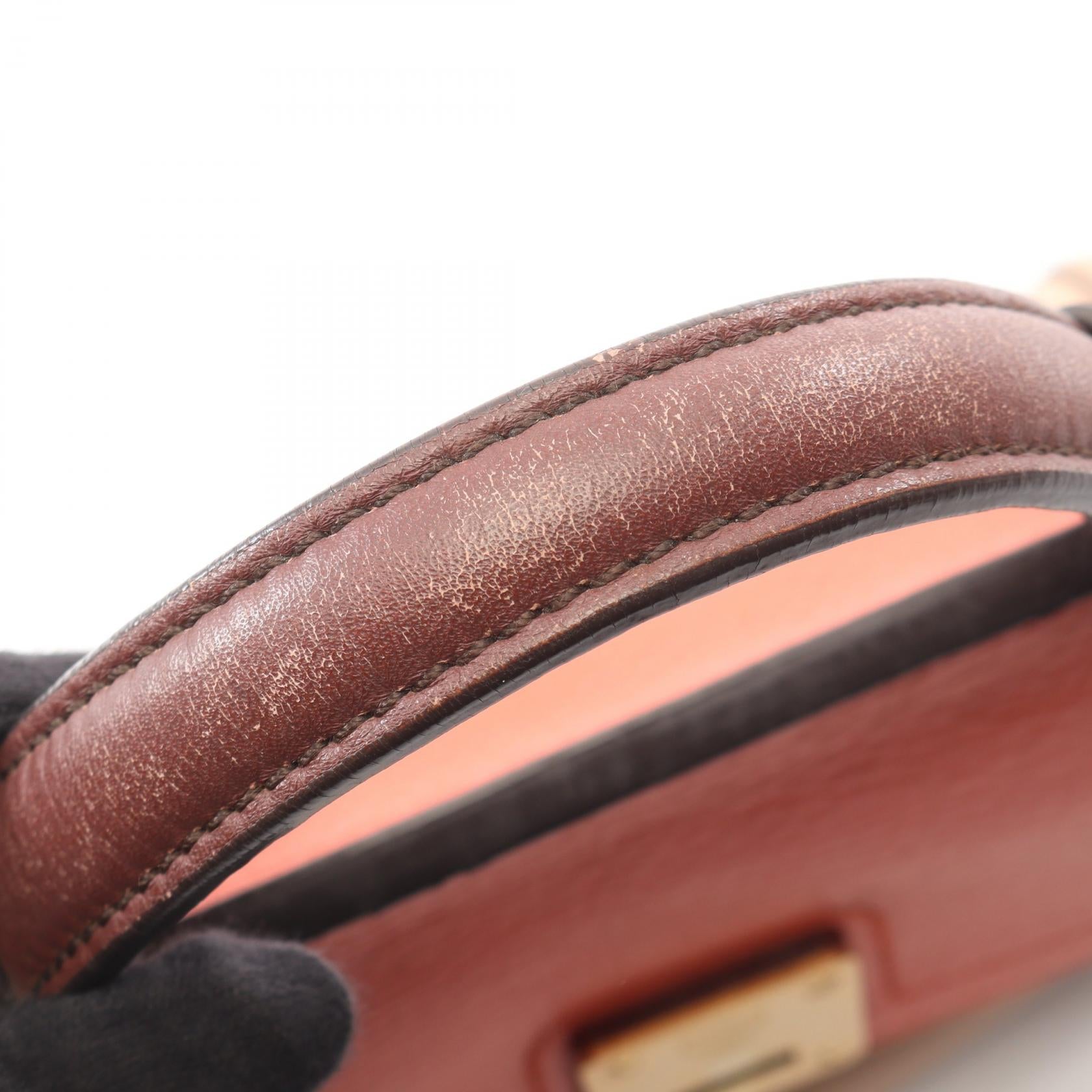 2WAY ハンドバッグ レザー ピンクベージュ オレンジ ボルドー エムシーエム バッグ MCM