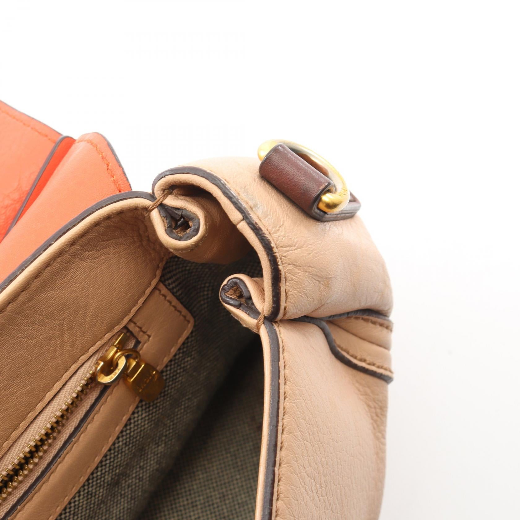 2WAY ハンドバッグ レザー ピンクベージュ オレンジ ボルドー エムシーエム バッグ MCM