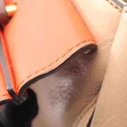 2WAY ハンドバッグ レザー ピンクベージュ オレンジ ボルドー エムシーエム バッグ MCM