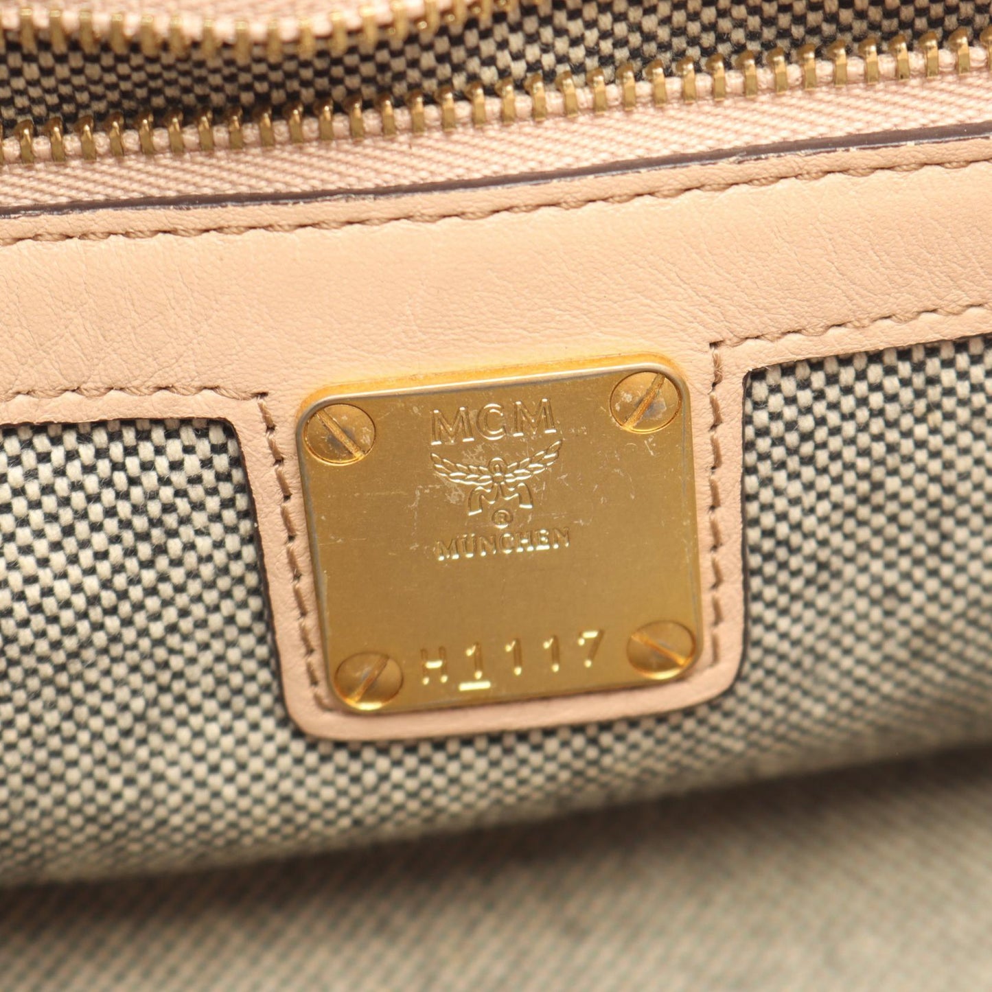 2WAY ハンドバッグ レザー ピンクベージュ オレンジ ボルドー エムシーエム バッグ MCM