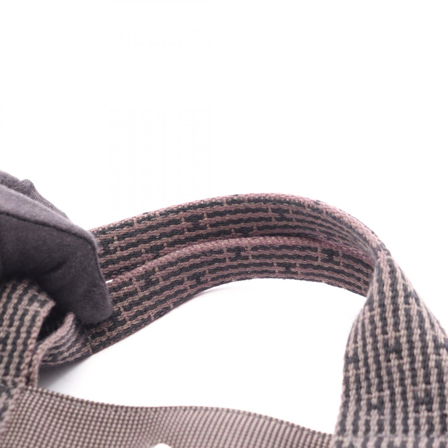 エールラインMM ハンドバッグ トートバッグ ナイロンキャンバス ダークグレー シルバー金具 エルメス バッグ HERMES