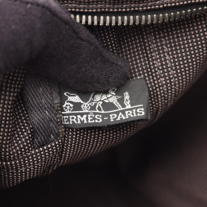 エールラインMM ハンドバッグ トートバッグ ナイロンキャンバス ダークグレー シルバー金具 エルメス バッグ HERMES