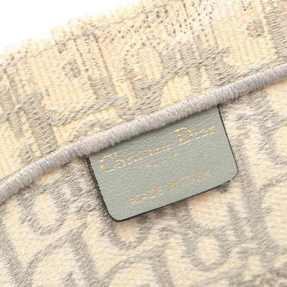 BOOK TOTE ブックトート ミディアム ハンドバッグ トートバッグ キャンバス アイボリー グレー クリスチャンディオール バッグ Christian Dior