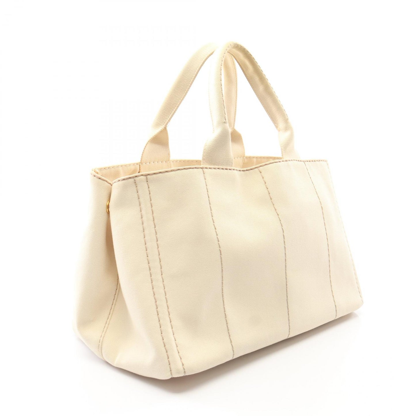 カナパ ハンドバッグ トートバッグ キャンバス オフホワイト プラダ バッグ PRADA