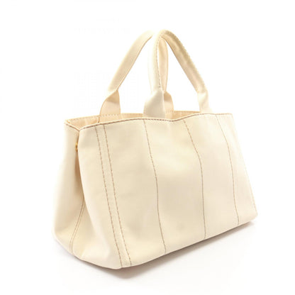 カナパ ハンドバッグ トートバッグ キャンバス オフホワイト プラダ バッグ PRADA