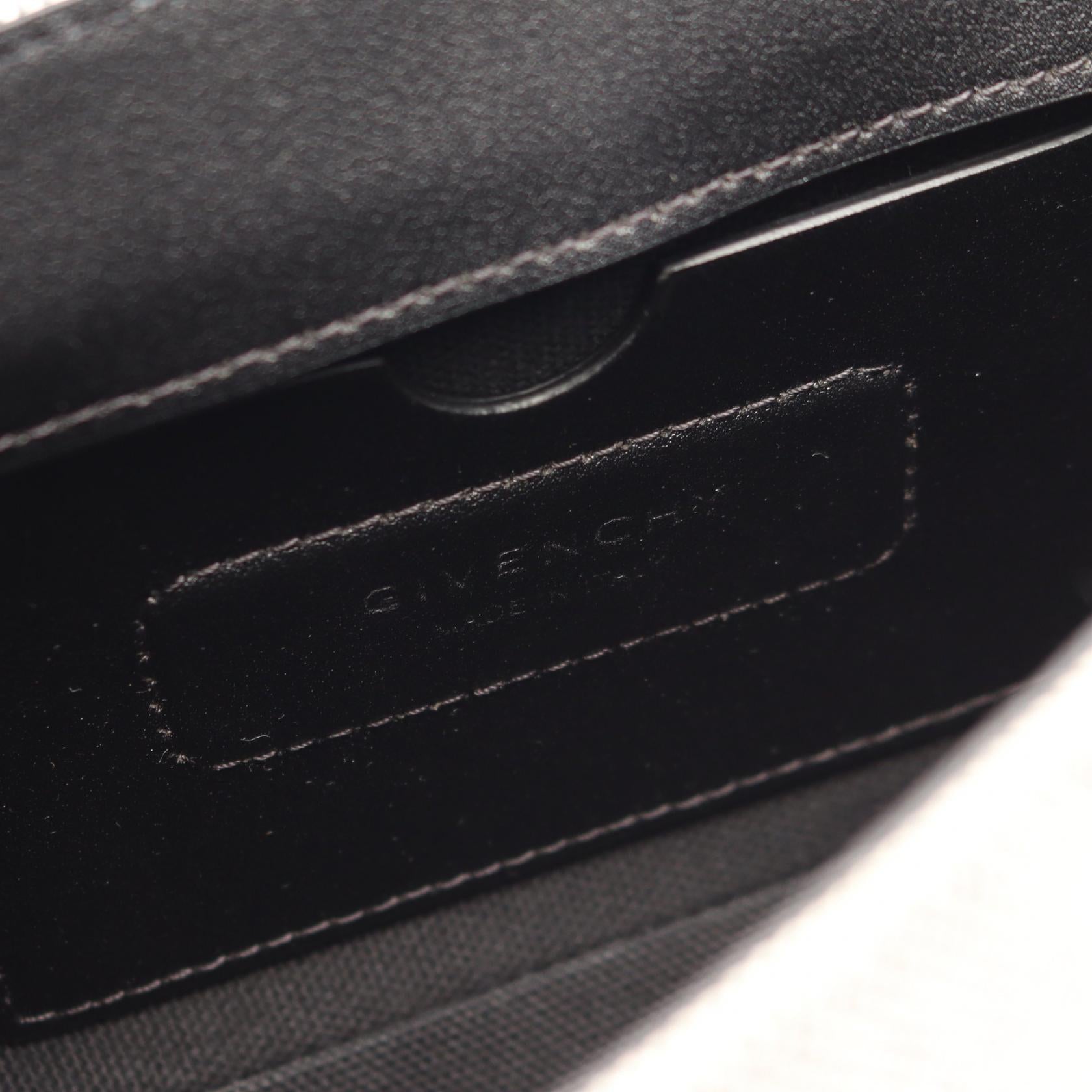 ショルダーバッグ キャンバス レザー ブラック ブルー グレー ジバンシィ バッグ GIVENCHY