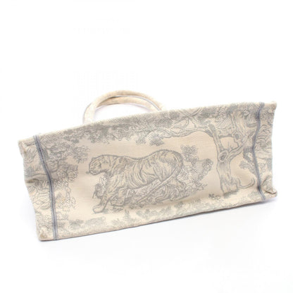 BOOK TOTE ブックトート ミディアムバッグ トワル ドゥ ジュイ ハンドバッグ トートバッグ キャンバス アイボリー グレー クリスチャンディオール バッグ Christian Dior