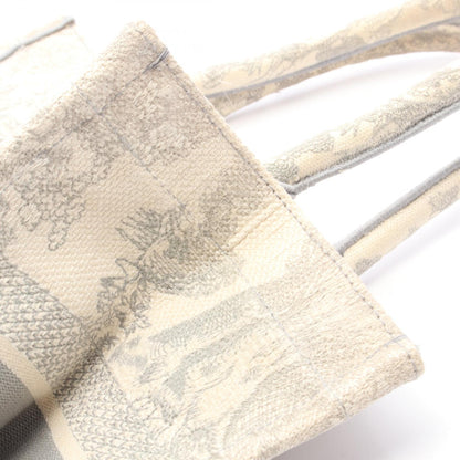 BOOK TOTE ブックトート ミディアムバッグ トワル ドゥ ジュイ ハンドバッグ トートバッグ キャンバス アイボリー グレー クリスチャンディオール バッグ Christian Dior