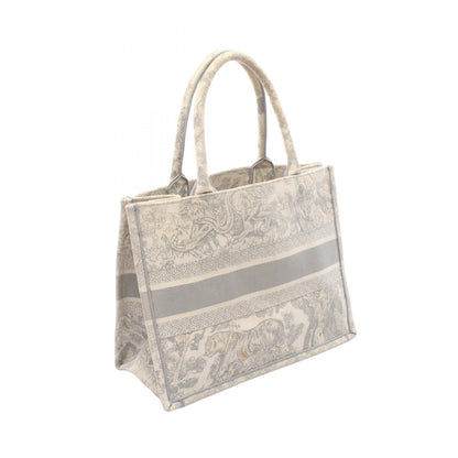 BOOK TOTE ブックトート ミディアムバッグ トワル ドゥ ジュイ ハンドバッグ トートバッグ キャンバス アイボリー グレー クリスチャンディオール バッグ Christian Dior
