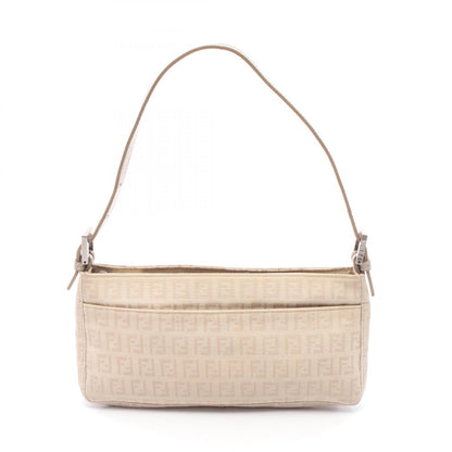 ズッキーノ ワンショルダーバッグ キャンバス レザー ベージュ フェンディ バッグ FENDI