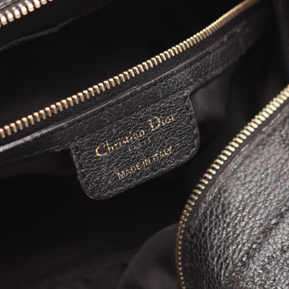 カナージュ ハンドバッグ トートバッグ レザー ブラック クリスチャンディオール バッグ Christian Dior