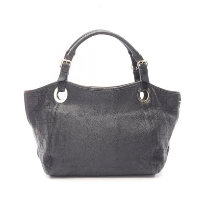 カナージュ ハンドバッグ トートバッグ レザー ブラック クリスチャンディオール バッグ Christian Dior