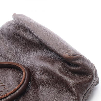 イントレチャート ハンドバッグ トートバッグ レザー ダークブラウン ボッテガヴェネタ バッグ BOTTEGA VENETA