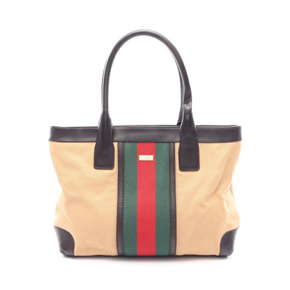 シェリーライン ハンドバッグ トートバッグ キャンバス レザー イエローブラウン ダークブラウン マルチカラー グッチ バッグ GUCCI