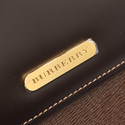 2WAY ハンドバッグ レザー ダークブラウン バーバリー バッグ BURBERRY