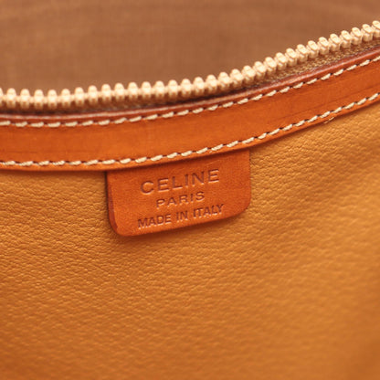 マカダム ショルダーバッグ トートバッグ PVC レザー ダークブラウン ブラウン セリーヌ バッグ CELINE