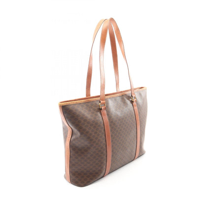 マカダム ショルダーバッグ トートバッグ PVC レザー ダークブラウン ブラウン セリーヌ バッグ CELINE