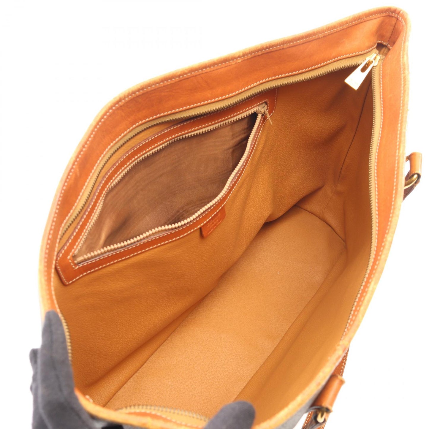 マカダム ショルダーバッグ トートバッグ PVC レザー ダークブラウン ブラウン セリーヌ バッグ CELINE