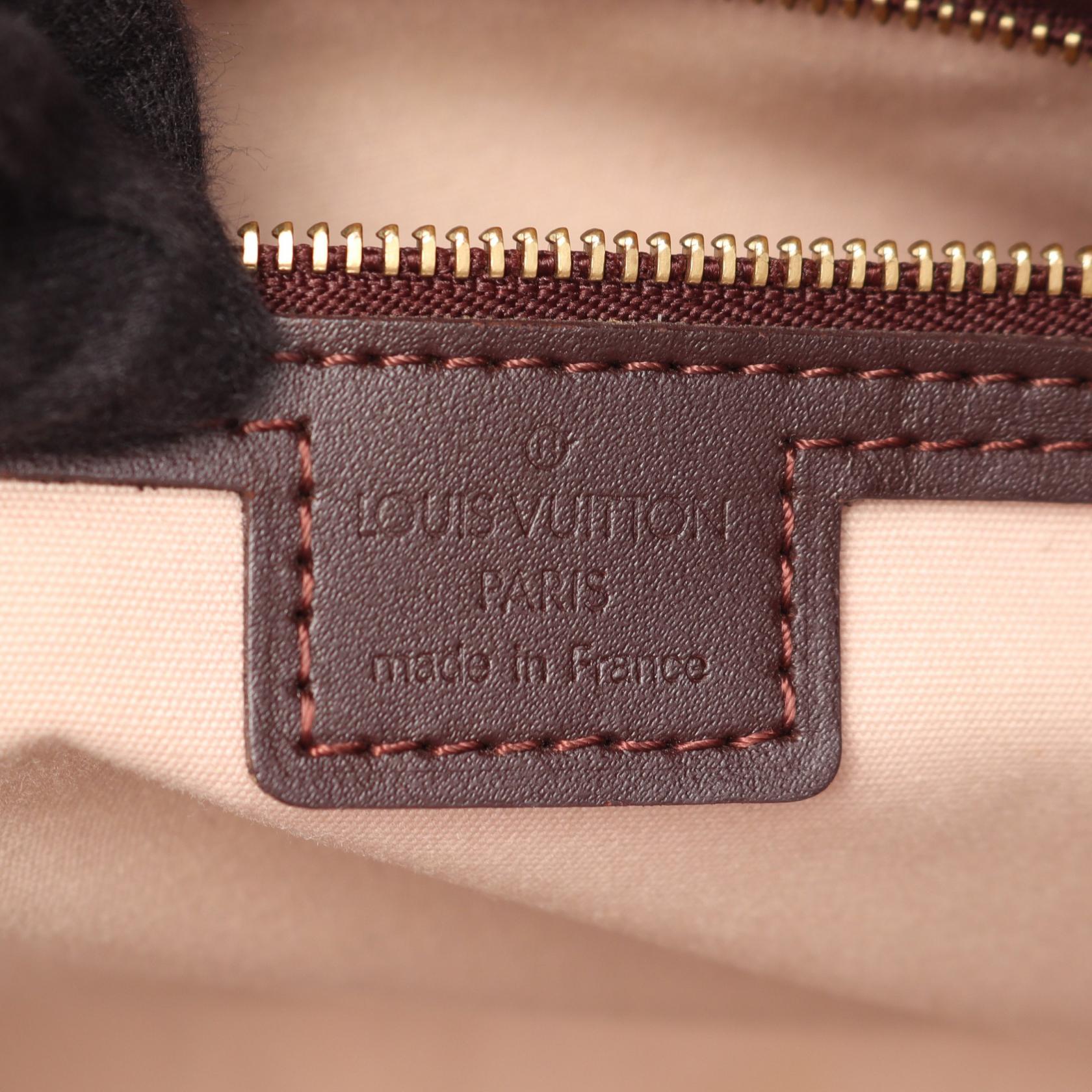 ルシーユGM モノグラムミニ スリーズ ハンドバッグ トートバッグ キャンバス レザー ボルドー ルイヴィトン バッグ LOUIS VUITTON