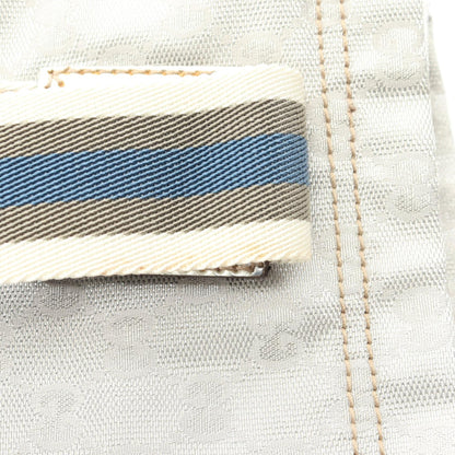 GGキャンバス シェリーライン ハンドバッグ トートバッグ キャンバス レザー シルバー マルチカラー グッチ バッグ GUCCI