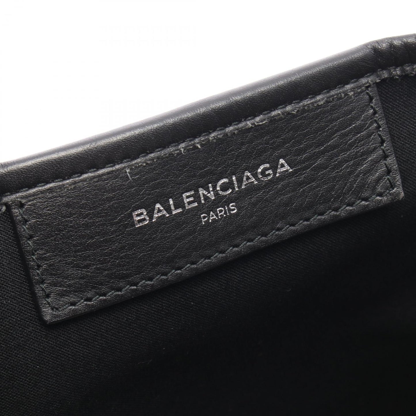 NAVY CABAS ネイビーカバ M ハンドバッグ トートバッグ キャンバス レザー アイボリー ブラック バレンシアガ バッグ BALENCIAGA