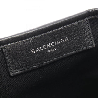 NAVY CABAS ネイビーカバ M ハンドバッグ トートバッグ キャンバス レザー アイボリー ブラック バレンシアガ バッグ BALENCIAGA