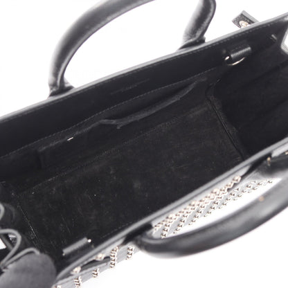 クラシック ナノ サックドジュール スタッズ 2WAY ハンドバッグ レザー ブラック サンローランパリ バッグ SAINT LAURENT PARIS
