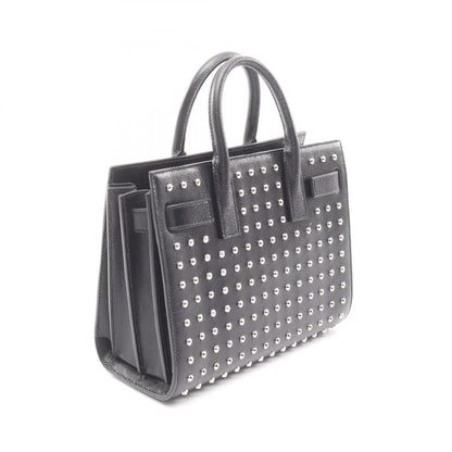 クラシック ナノ サックドジュール スタッズ 2WAY ハンドバッグ レザー ブラック サンローランパリ バッグ SAINT LAURENT PARIS