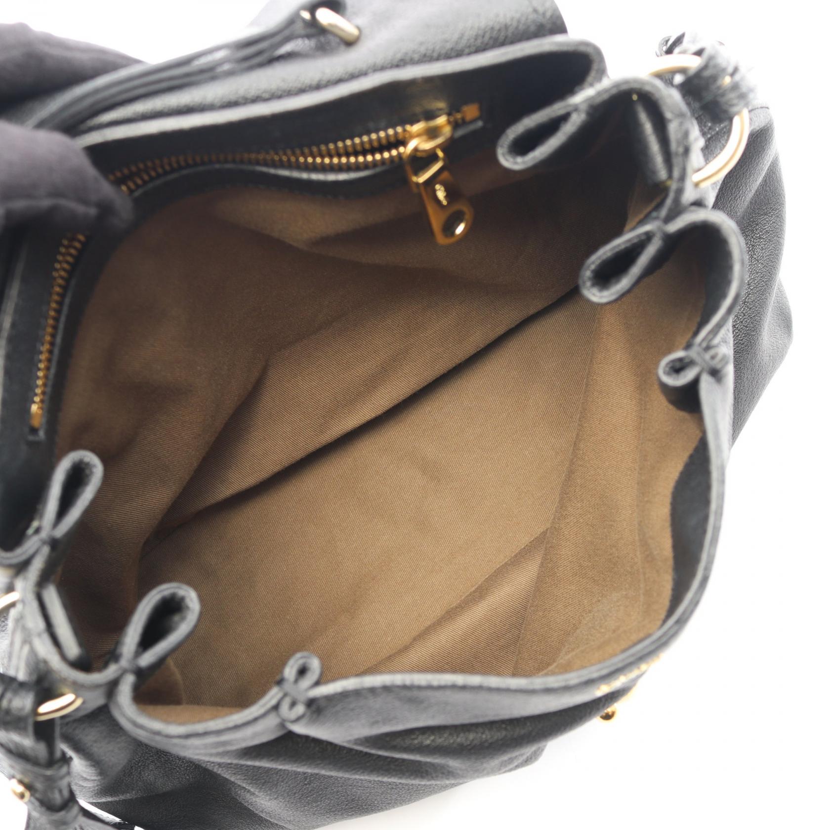エルシー 2WAY ハンドバッグ レザー ブラック クロエ バッグ Chloe
