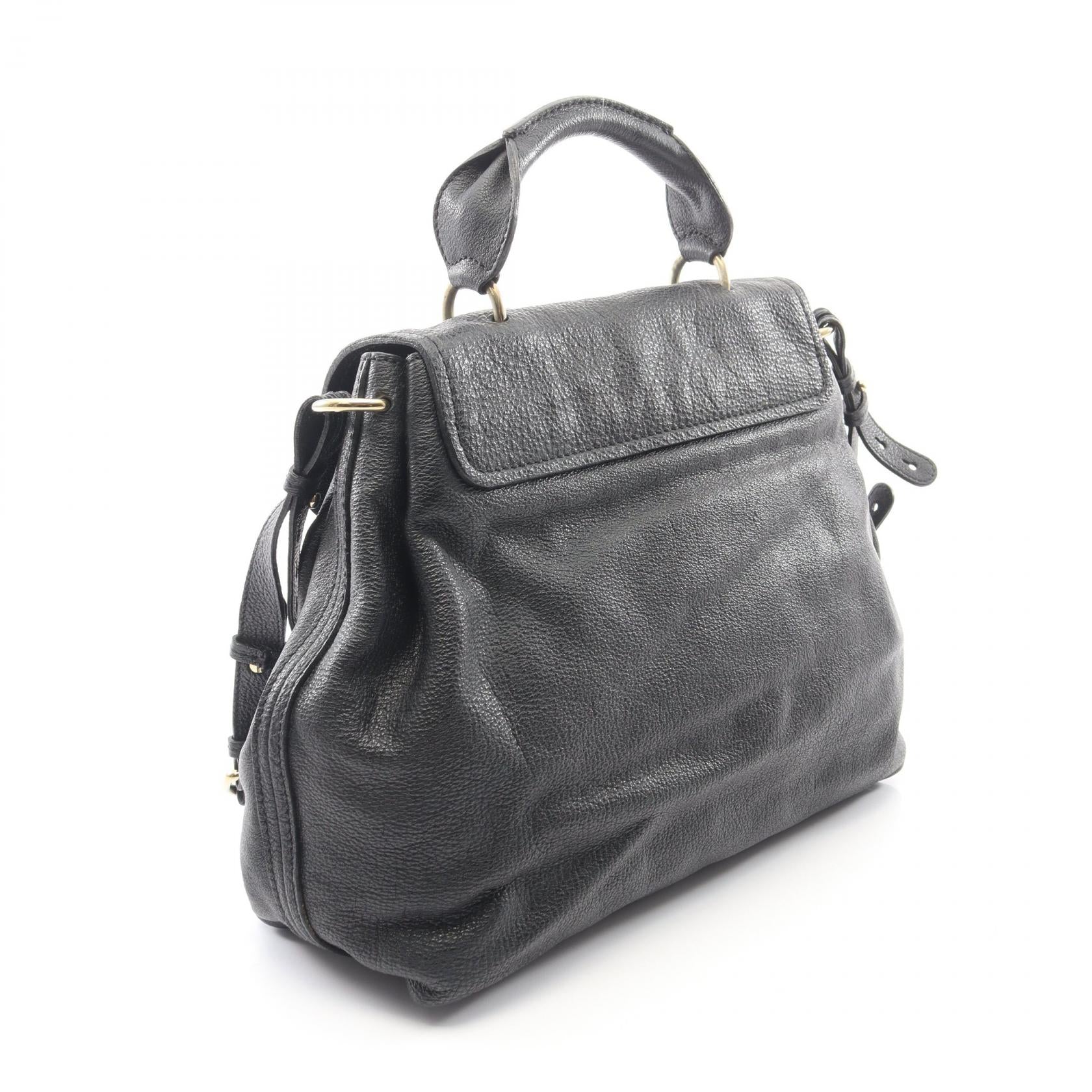 エルシー 2WAY ハンドバッグ レザー ブラック クロエ バッグ Chloe